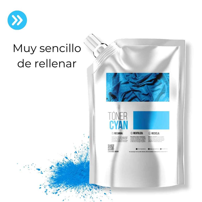 Toner BlackStar Recarga para Canon Cyan de 1 kg IRC5180