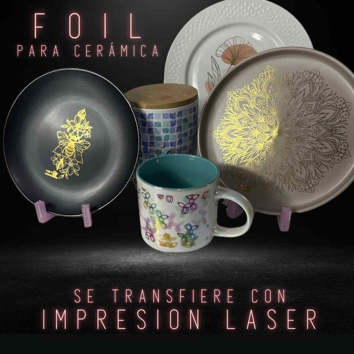 Kit Papel Impresión para FOIL en CERAMICA | Vidrio