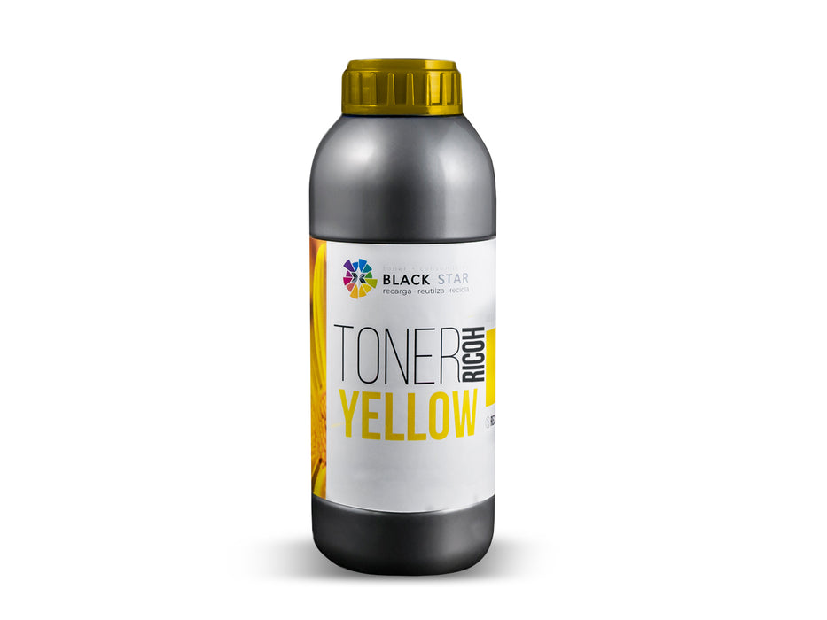 Tóner Recarga BlackStar para Ricoh Amarillo MPC4503, MPC4504, MPC5503, MPC6003, MPC6004, MPC5503, MPC6003, MPC5503, MPC6003