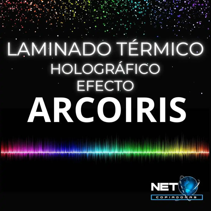 Rollo de Laminado Arcoíris Holográfico Térmico 30cm x 50 mts