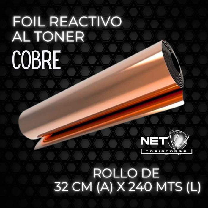 Papel Foil Cobre Reactivo al Tóner 32 cms x 240 mts