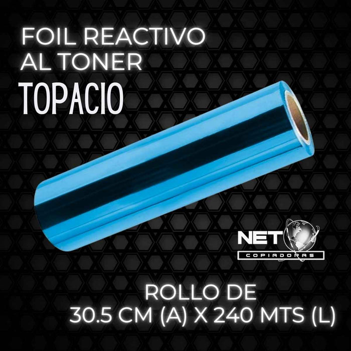 Papel Foil Topacio Reactivo al Tóner 30.5 cms x 244 mts