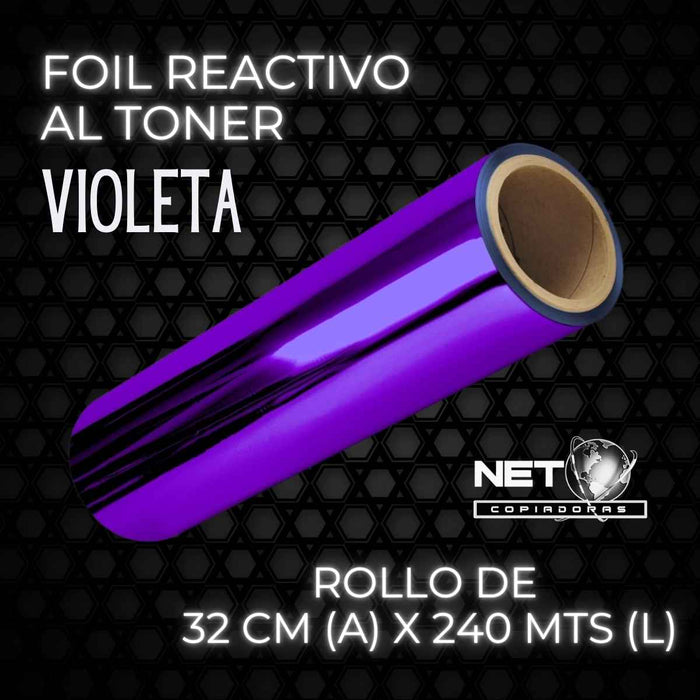 Papel Foil Violeta Reactivo al Tóner 32 cms x 240 mts