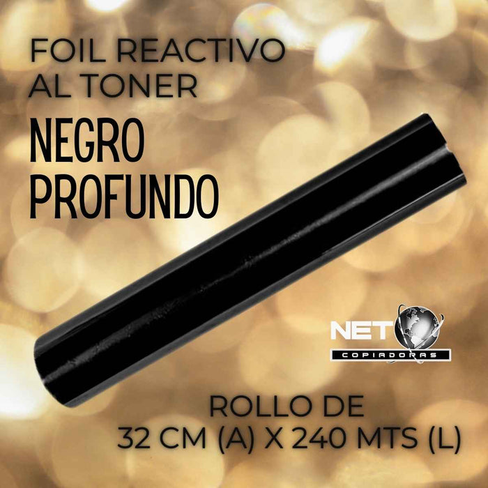 Papel Foil Negro Reactivo al Tóner 32 cms x 240 mts