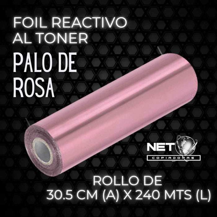 Papel Foil Palo de Rosa Reactivo al Tóner 30.5 cms x 244 mts