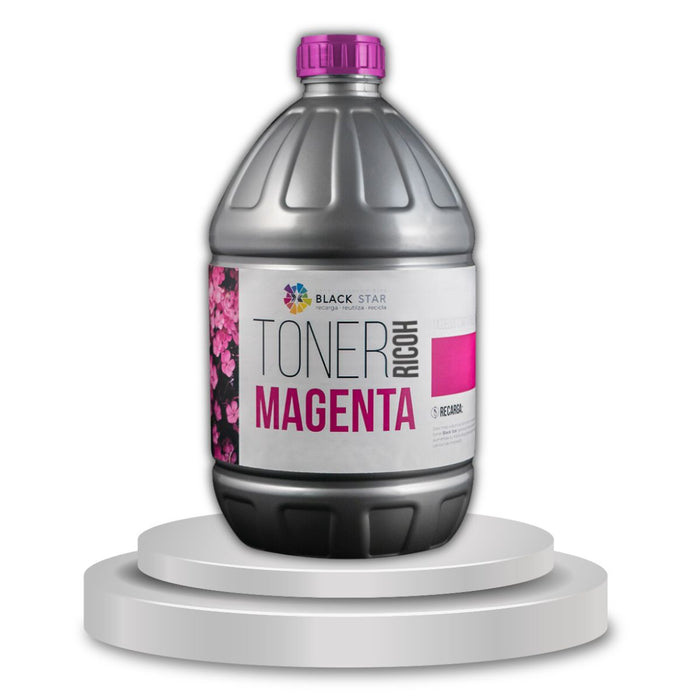 Tóner Recarga BlackStar para Ricoh Magenta MPC2030 | 2550 | 300 | 3500 | 4500 | 5502 Recarga de 1 kg