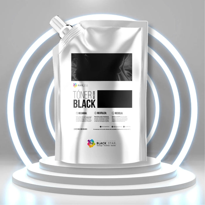 Tóner Recarga BlackStar para Ricoh Negro MP5000 Recarga 1 kg