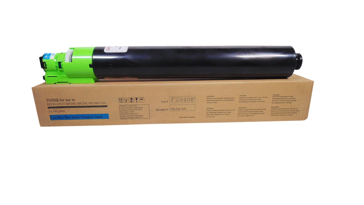 Toner Ricoh Cyan MPC2000, MPC2500, MPC3000