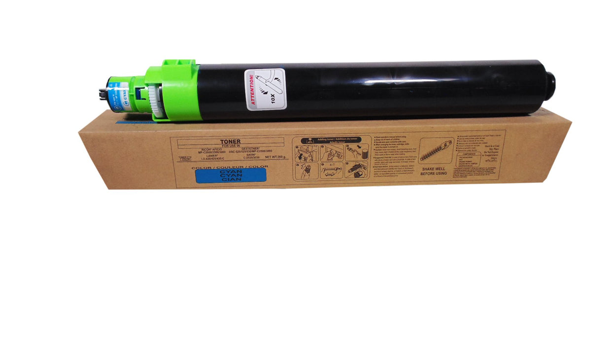Toner Ricoh Cyan MPC2000, MPC2500, MPC3000