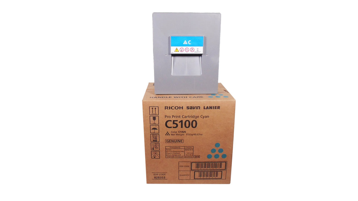 Toner Ricoh Cyan Cartucho Original PRO C5100S | 828353 | 828224