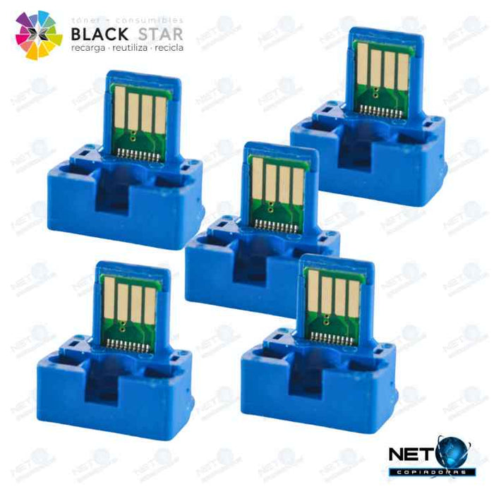 5 Chips Tóner Negro para Sharp Blackstar Mx2310 | Mx2616 | Mx3111 | Mx3116 | mx23ntba