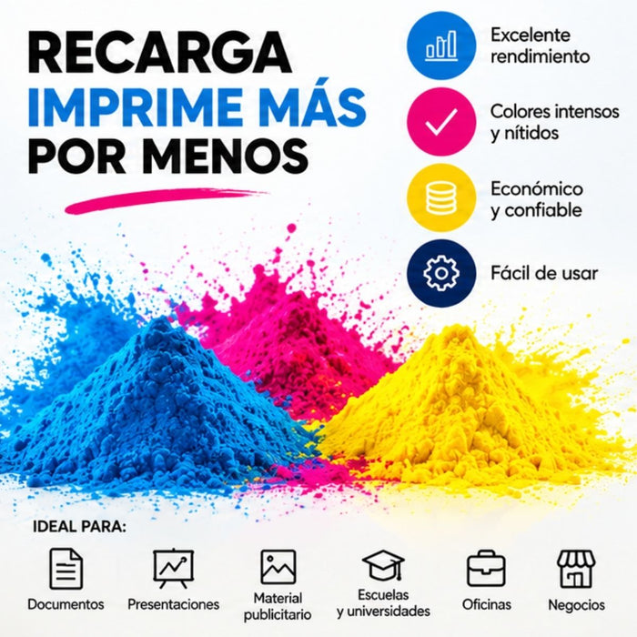 Toner Kit Cmy Para Sharp Mx3070, 4070, 5070,6500, 7040, 7500