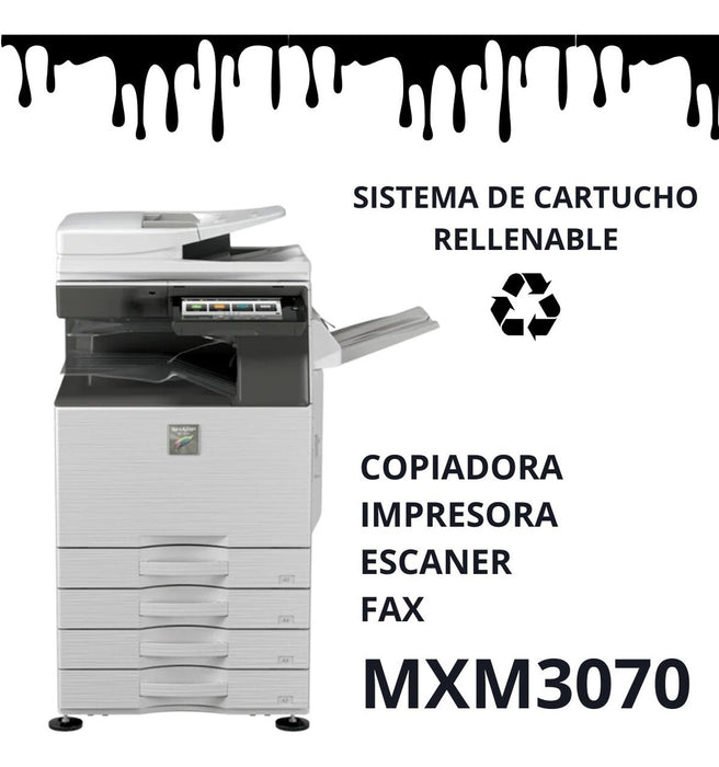 Impresora Láser Multifuncional Sharp Mxm3070 Blanco Y Negro