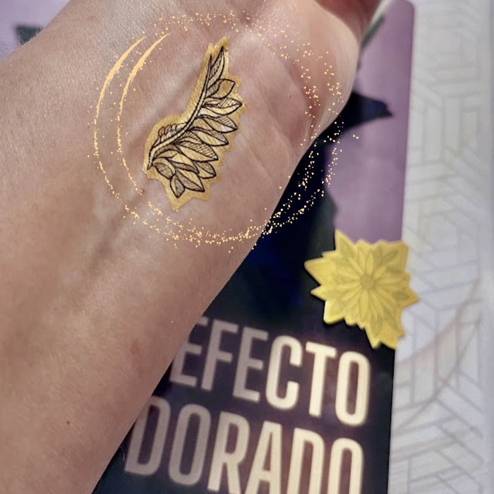 Tatuaje Temporal Dorado Kit 10 Hojas Impresión Láser A4