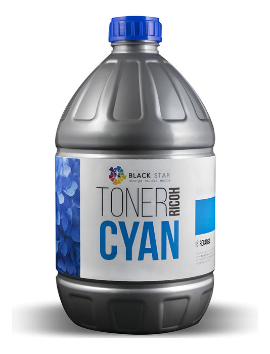 Recarga Toner Bk Ricoh Cyan 1 Kg Mpc3502,4502,5504,6004,4504