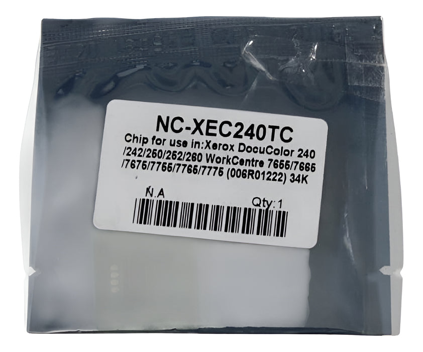 Chip Toner Cyan Para Xerox 242, 252, 240,250,7655,7665, 7775