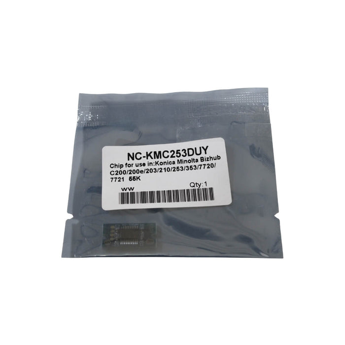 CHIP PARA CILINDRO AMARILLO KONICA C353, C200, C200E, C203, C210, C253, 7720, A0D7435, TN214C - Net Copiadoras