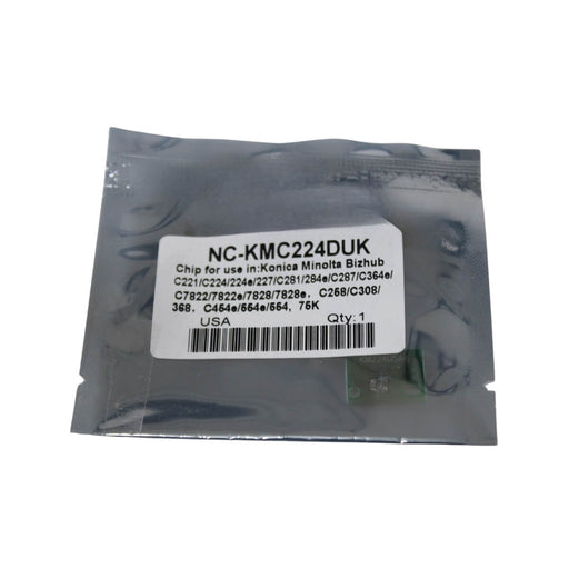 CHIP PARA CILINDRO NEGRO KONICA C224, 227, C281, 284E, C287, C364E - Net Copiadoras
