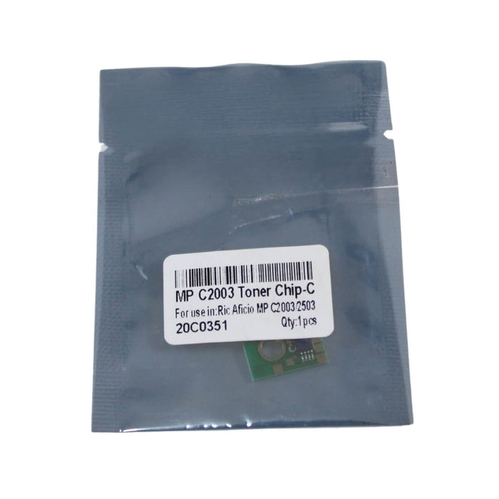 CHIP RICOH CYAN BLACK STAR MPC2003, MPC2004, MPC2503, MPC2504, 841921 - Net Copiadoras