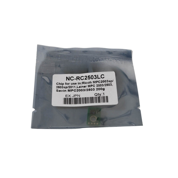 CHIP RICOH CYAN BLACK STAR MPC2003, MPC2004, MPC2503, MPC2504, 841921 - Net Copiadoras