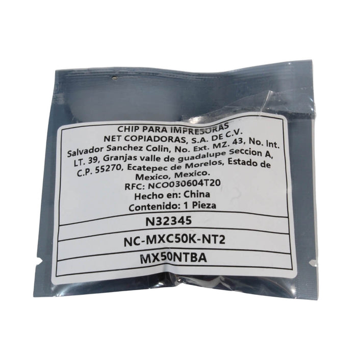 CHIP SHARP NEGRO BLACK STAR, MX4100, MX4101, MX5000, MX5001, MX50NTBA - Net Copiadoras