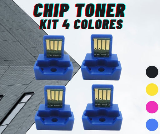 Chip Tóner 4 Colores CMYK Para Sharp Mx6070 | Mx3070 | Mx3570 | Mx4050 | Mx4070 - Net Copiadoras