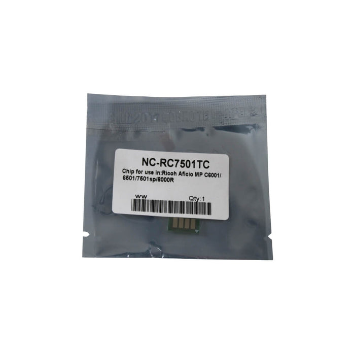 CHIP TONER CYAN PARA RICOH BLACKSTAR MPC6501 | MPC7501 | 841358 - Net Copiadoras