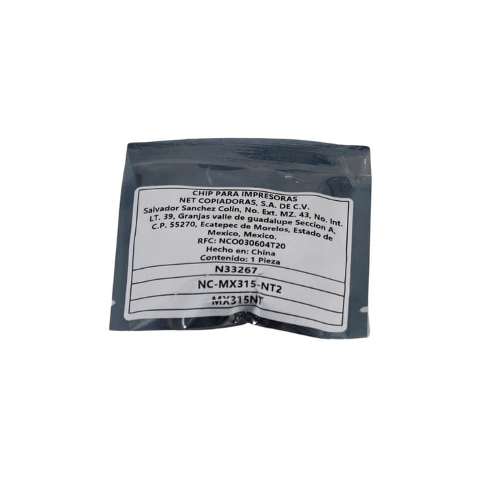 CHIP TONER NEGRO PARA SHARP BLACKSTAR MXM266 | MXM316 | MXM356 | MX315NT - Net Copiadoras