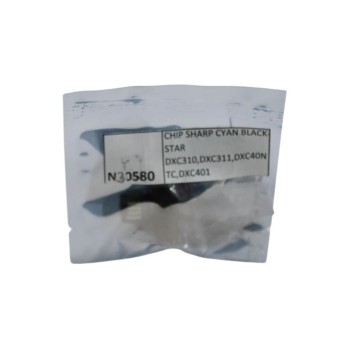 CHIP TONER SHARP CYAN BLACKSTAR DXC310, DXC311, DXC400, DXC401, DXC40NTC - Net Copiadoras