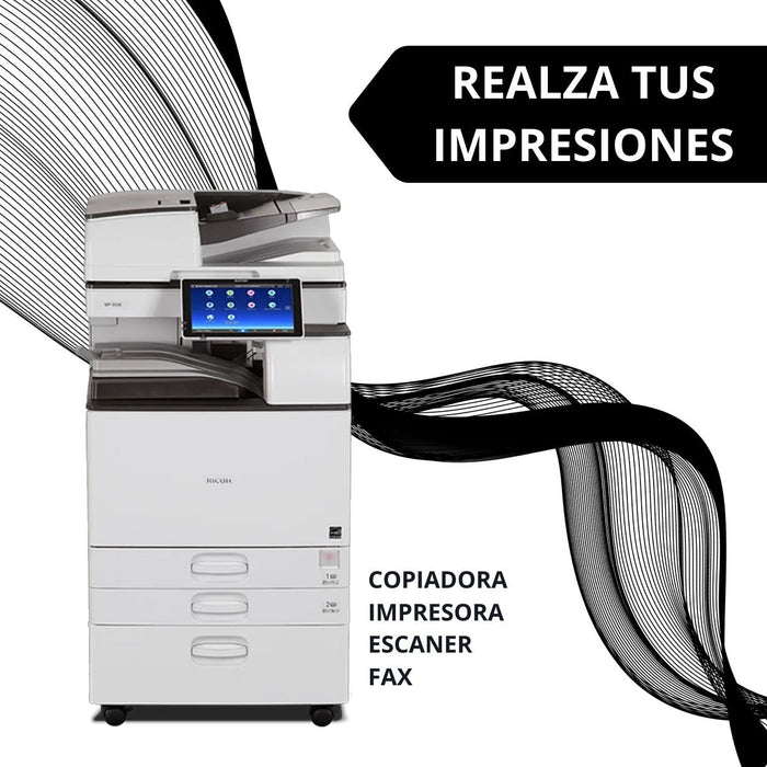 Copiadora Multifuncional Ricoh Mp3555 Reacondicionada - Net Copiadoras