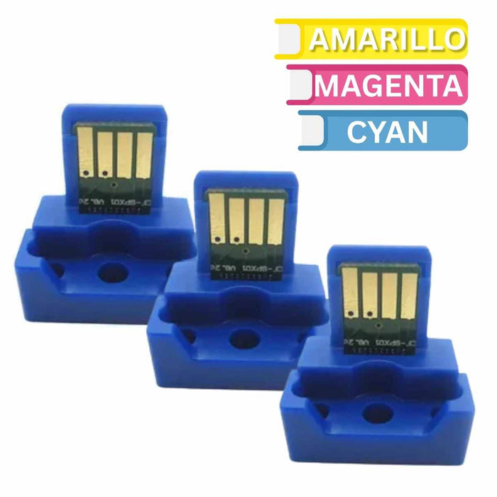 Kit 3 Chips Toner Cmy Mx3070, 3550, 4070, Mx2630 - Net Copiadoras