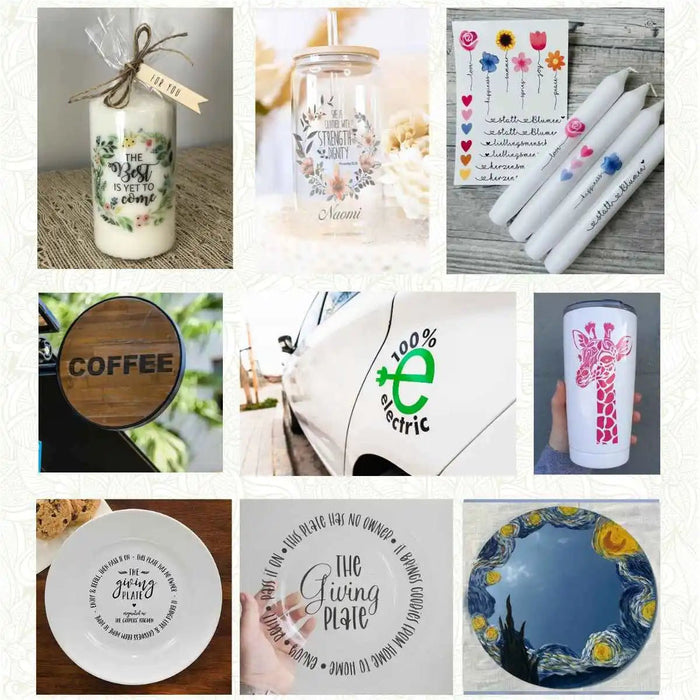 Kit Papel Impresión para CERAMICA | Vidrio | Metal | Diferentes Superficies Lisas - Net Copiadoras