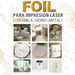 Kit Papel Impresión para FOIL en CERAMICA | Vidrio - Net Copiadoras