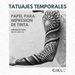 Papel para Tatuajes Temporales | Para Tinta | KIT 5 hojas - Net Copiadoras