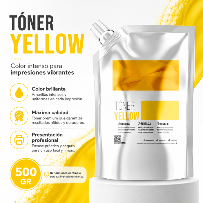 Recarga Toner Y Chip Sharp AMARILLO Mx3070 3570 Mx4070 Mx5070 Mx6070 - Net Copiadoras
