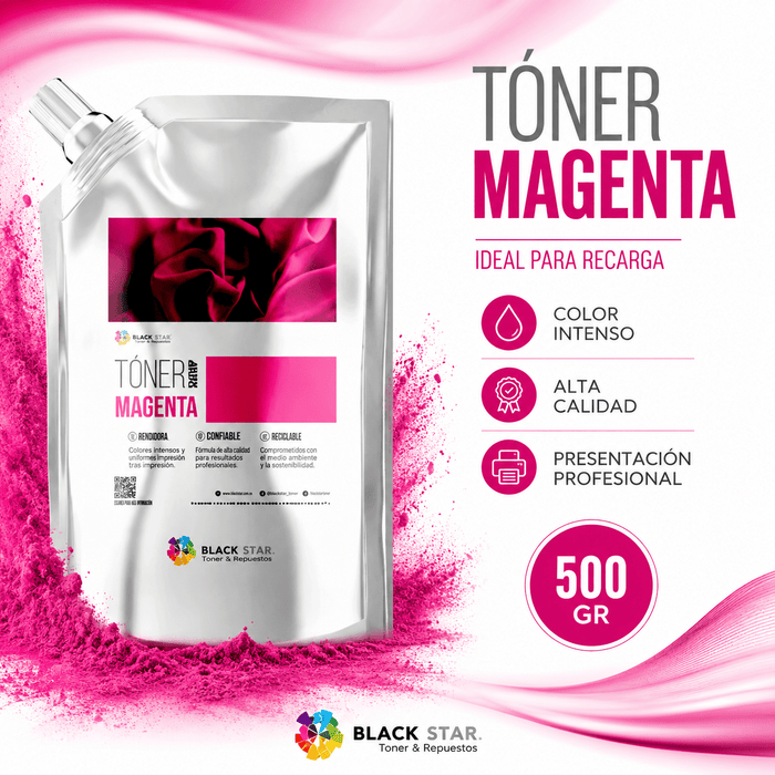 Recarga Toner Y Chip Sharp MAGENTA Mx3070 3570 Mx4070 Mx5070 Mx6070 - Net Copiadoras