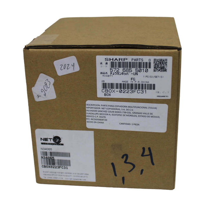 SHARP MIDDLE TONER HOPPER UNIT CBOX0223FC31, MX3070, MX4070, MX3570, MX4570 - Net Copiadoras