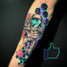 Tatuajes Temporales Azules Fluorescentes 5 Hojas A4 Impresión Láser - Net Copiadoras