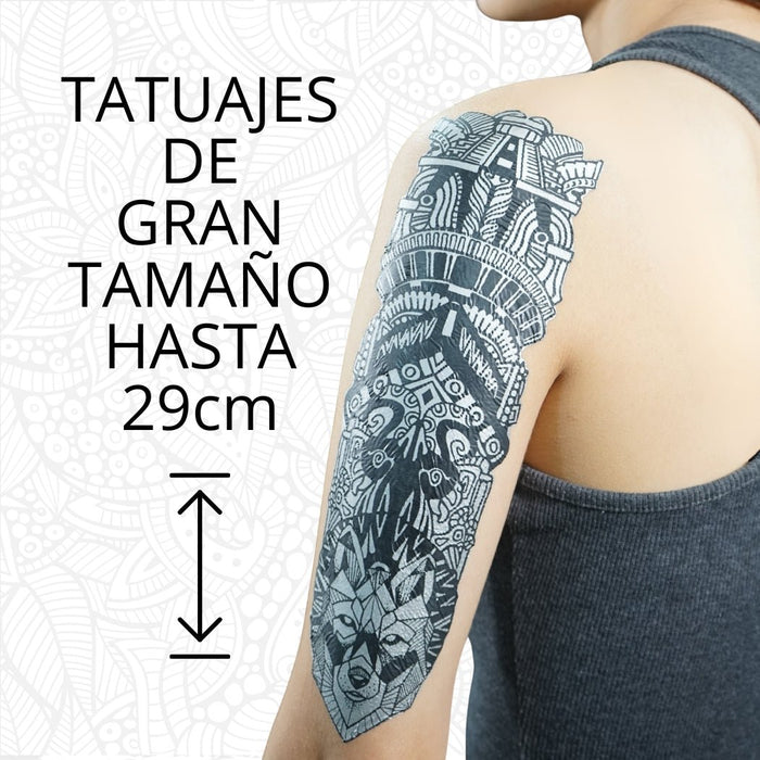 Tatuajes Temporales Plateado Kit 5 Hojas Impresión Láser | A4 - Net Copiadoras