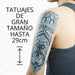 Tatuajes Temporales Plateado Kit 5 Hojas Impresión Láser | A4 - Net Copiadoras