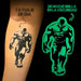 Tatuajes Temporales Verdes Fluorescentes 5 Hojas Láser - Net Copiadoras