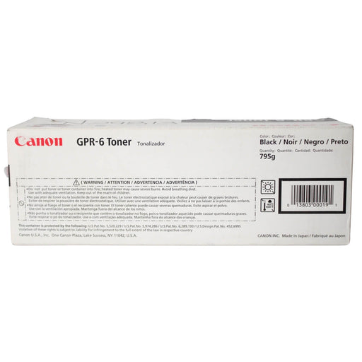TONER CANON CARTUCHO OEM IR2200, IR2800, IR3300, IR3320 6647A003AA, GPR6  - Net Copiadoras