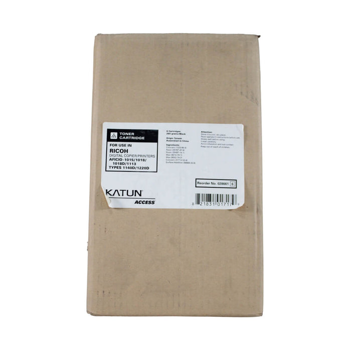 TONER KATUN RICOH AFICIO1015, 1018, 1113, 1140D, 1220D BOTE 260GR      - Net Copiadoras