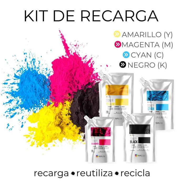 Toner Kit Recarga Cmyk 2kg Mx3070 Mx3570 Mx4070 Mx5070 6070 - Net Copiadoras