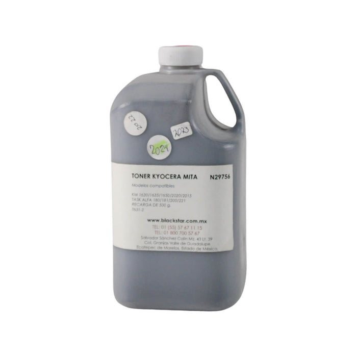 TONER KYOCERA MITA BLACKSTAR 500gms KM160, KM1635, KM1650, KM2015, KM2020, KM2035, T631-2  - Net Copiadoras