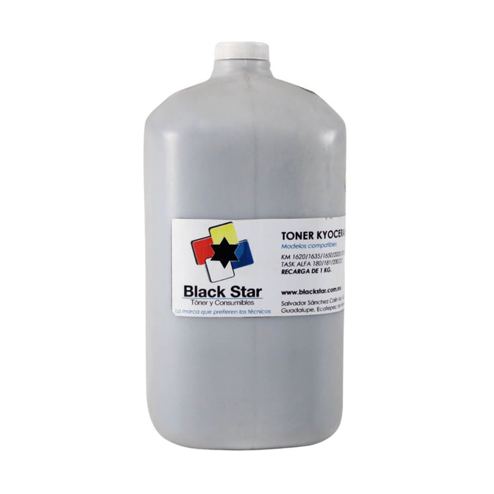 TONER PARA KYOCERA MITA BLACKSTAR RECARGA DE 1 Kg KM1620, KM1635, KM1650, KM2020, KM2015, KM2020, KM2035, T631-2 - Net Copiadoras