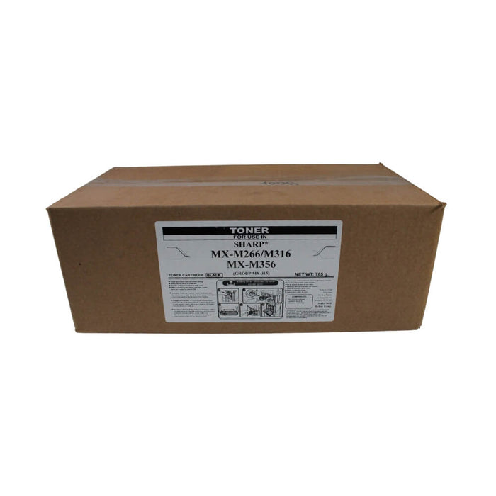 TONER PARA SHARP CARTUCHO COMPATIBLE MXM266, MXM316, MXM356 MX315NT   - Net Copiadoras