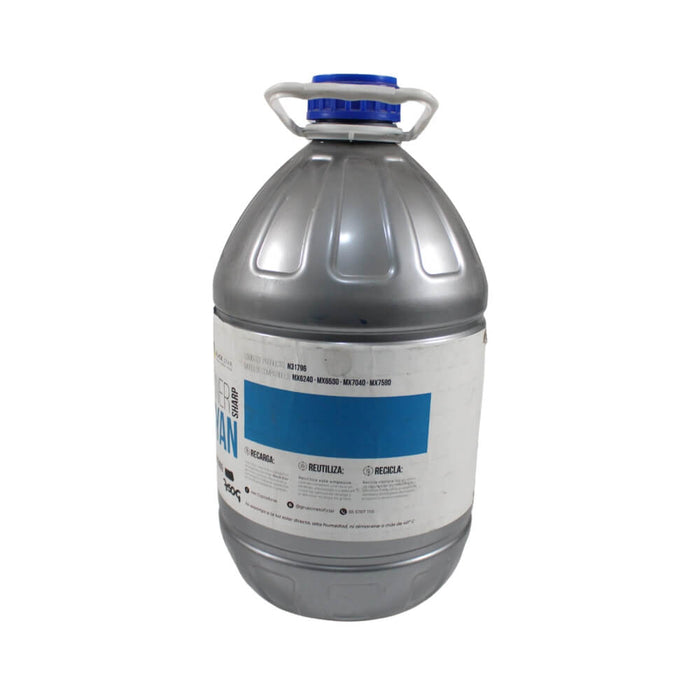 TONER PARA SHARP CYAN BLACKSTAR MX6240, MX6580, MX7040,MX7580 MX62NTCA RECARGA DE 750gms  - Net Copiadoras