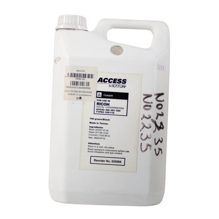 TONER RICOH AFICIO 340, 345, 350, 355, 450 DIGITAL TIPO 3100D RECARGA 700gms     - Net Copiadoras