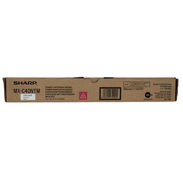 TONER SHARP MAGENTA OEM MXC311, MXC312, MXC401, MXC402, MXC400 MXC40NTM      - Net Copiadoras